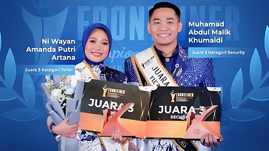 Perwakilan frontliner Bank Jateng berhasil membawa pulang dua penghargaan setelah melalui serangkaian kegiatan lomba pada 17–18 September 2025, dan ditutup dengan Malam Penganugerahan Frontliner Championship Asbanda 2025, di Hotel Merlynn Park, Jumat (19/9/2025).
